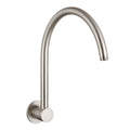 Mondella Resonance 300mm Brushed Nickel Gooseneck Shower Arm, Grade 304 Stainless Steel
