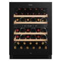 Vintec 40 Bottle Dual Zone Wine Fridge - Black, UV-Protected Glass Door, Inverter Compressor - VWD820SCB-X