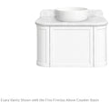 Turner Hastings Evara 75cm Wall Hung Vanity - Marble Top, White, 1 Taphole - EV753-WH-1TH
