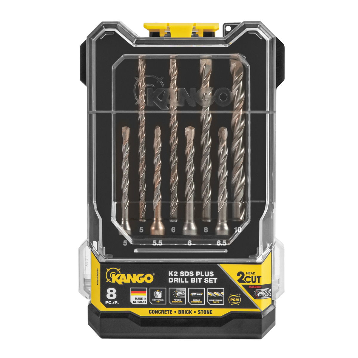 Kango K2 SDS Plus Drill Bit Set - 8 Pieces - 5x110mm to 10x160mm - Durable - SuperSaverAU - view 1
