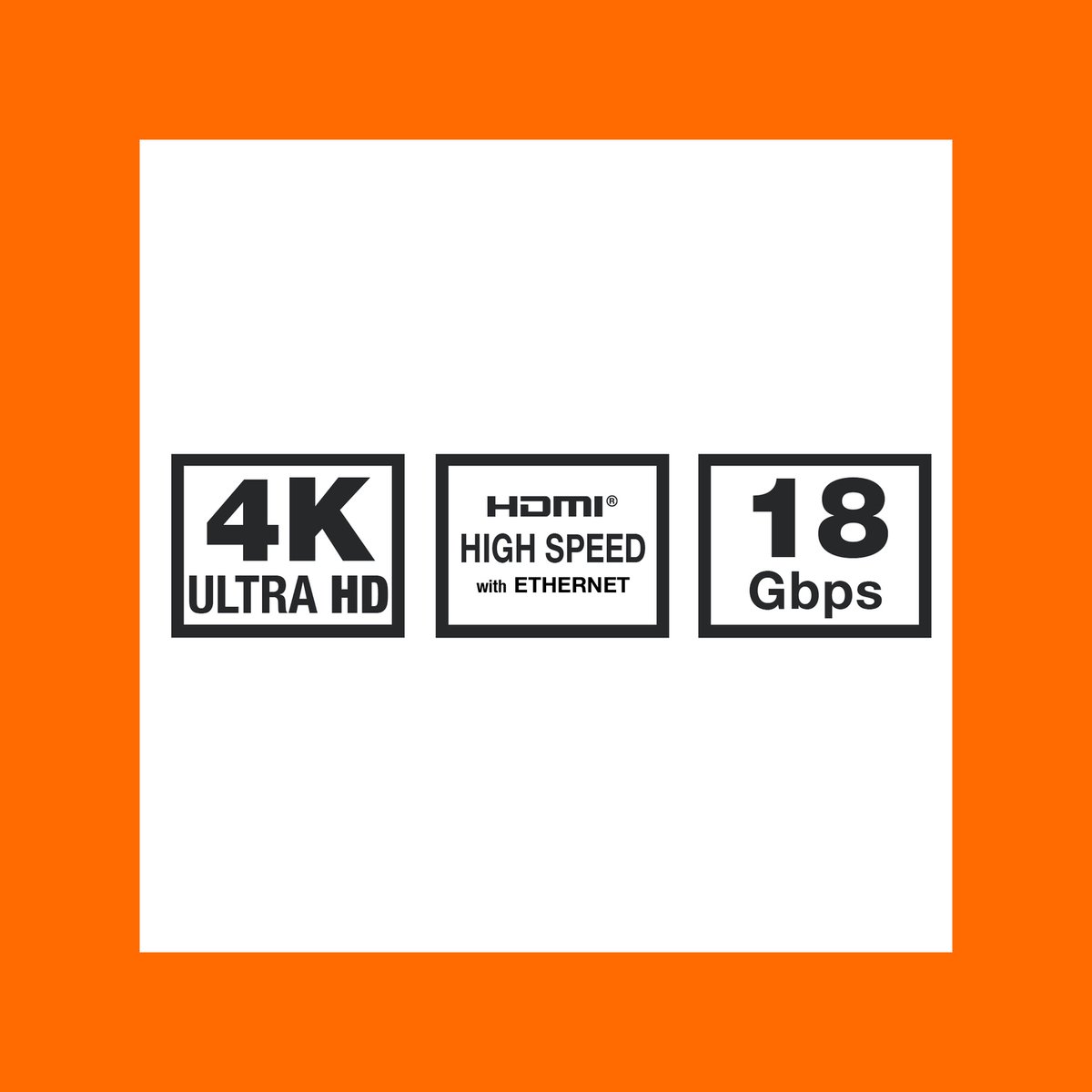 Antsig 2m HDMI Cable - White - Ultra HD 4K - Gold-Plated Connectors - SuperSaverAU - view 3