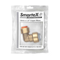 SmarteX-PEX Copper 16 x 15mm Push-Fit Conversion Elbow - Lead Free Brass