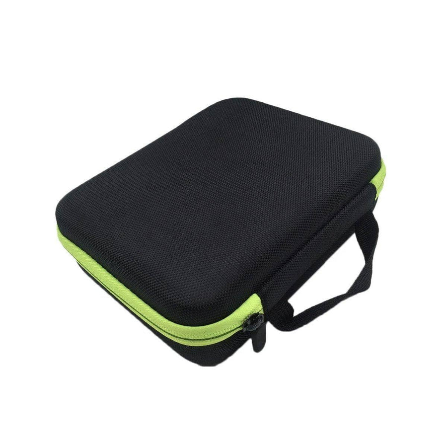63 Slot Essential Oil Bottle Organiser Carry Bag - Lime Green Zip