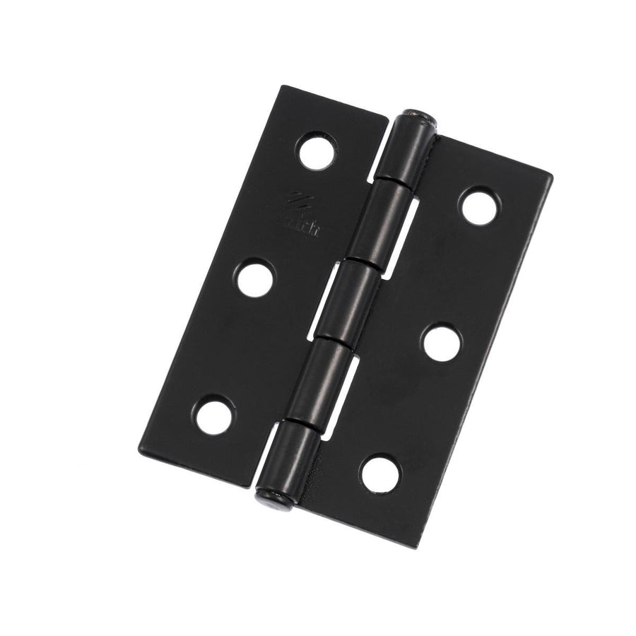 Lane Butt Hinge - 70mm - Steel - Matte Black Finish - 2 Pack - SuperSaverAU - view 1