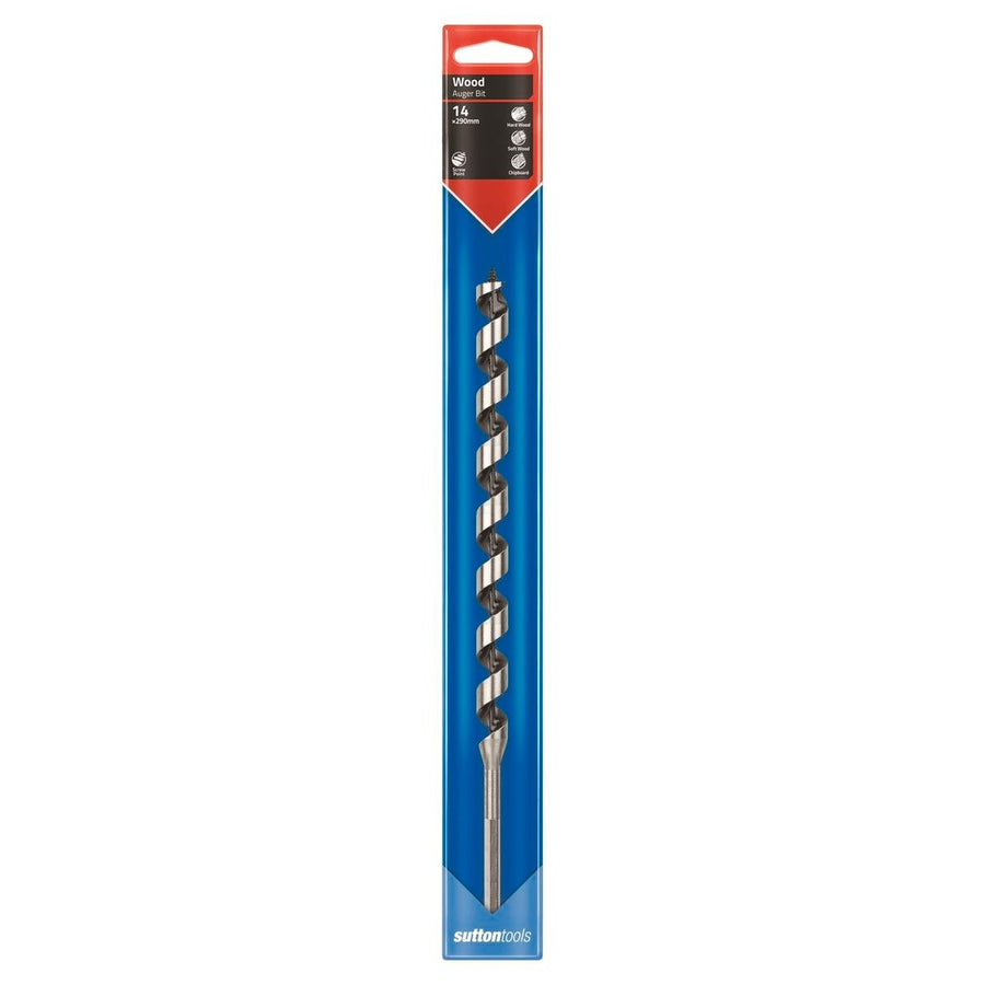 Sutton Tools Medium Auger Bit 290 x 14mm Steel Fast Drilling - SuperSaverAU - view 1