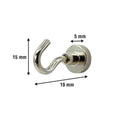 Everhang 35mm Silver Magnetic Hook 10 Pack - Versatile Hanging Solution - SuperSaverAU - view 2