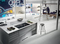 Elica 83cm Induction Cooktop with Ducted Ventilation - Black Glass, 9 Fan Speeds - NIKOLATESLAHPBLA83