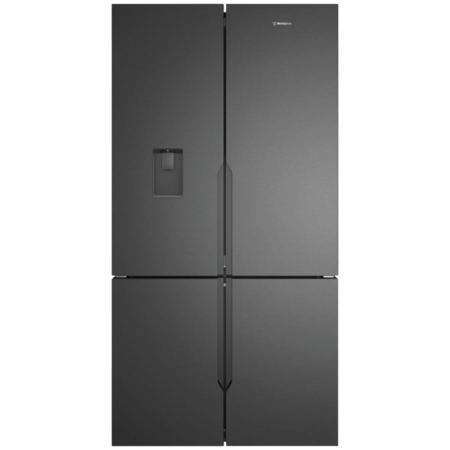 Westinghouse 564L French Door Fridge - Matte Charcoal Black, Non-Plumbed Water Tank, AutoIce - WQE5760BB