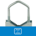 Antsig Antenna Mast U-Bolt Clamp, Galvanised Steel for Outdoor Pole Mounting