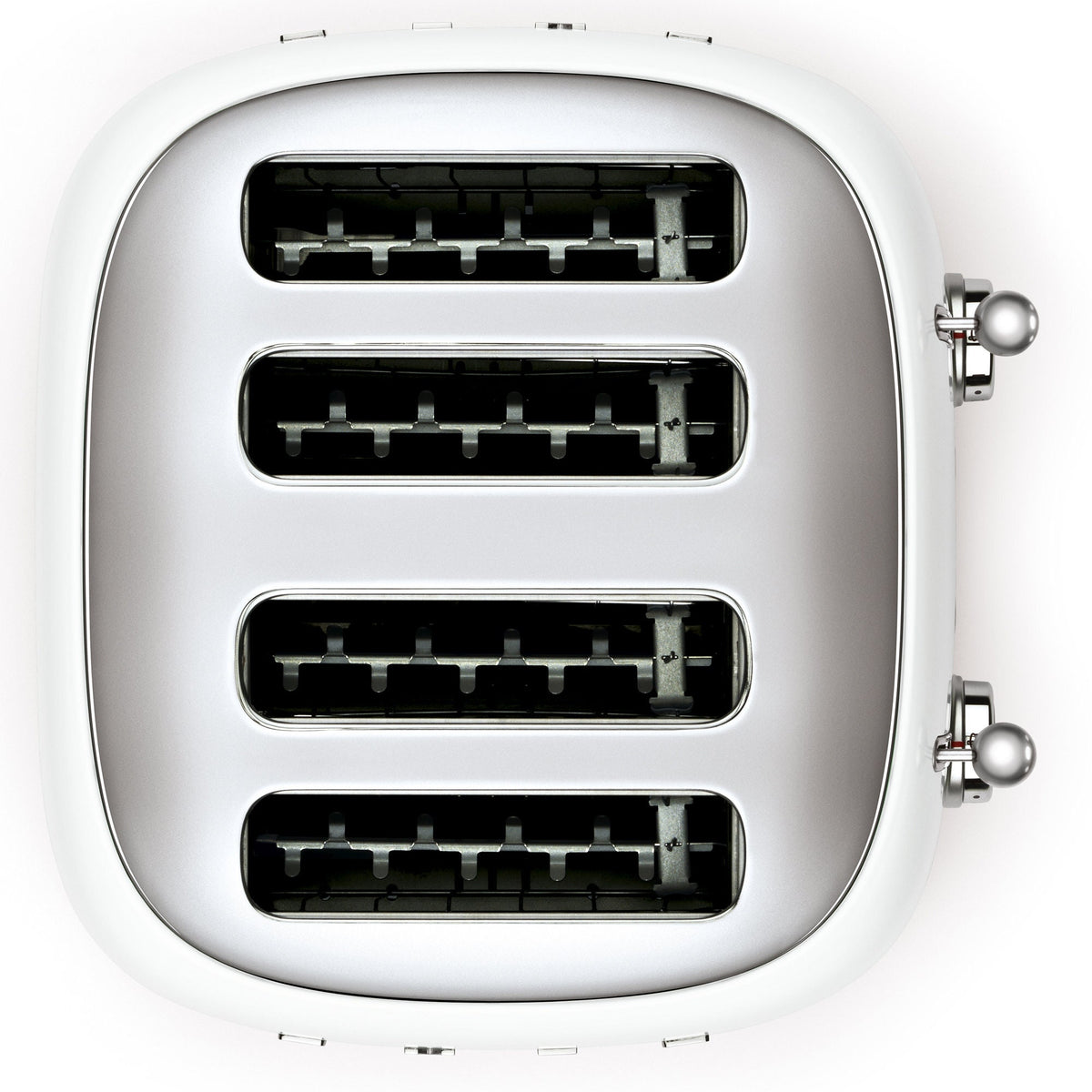 Smeg 50's Style 4 Slice Toaster - White, Six Browning Levels, Independent Slot Control - TSF03WHAU