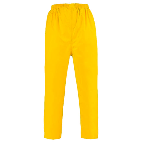 Gripwell 2XL Yellow PVC Wet Weather Trousers Elastic Waist