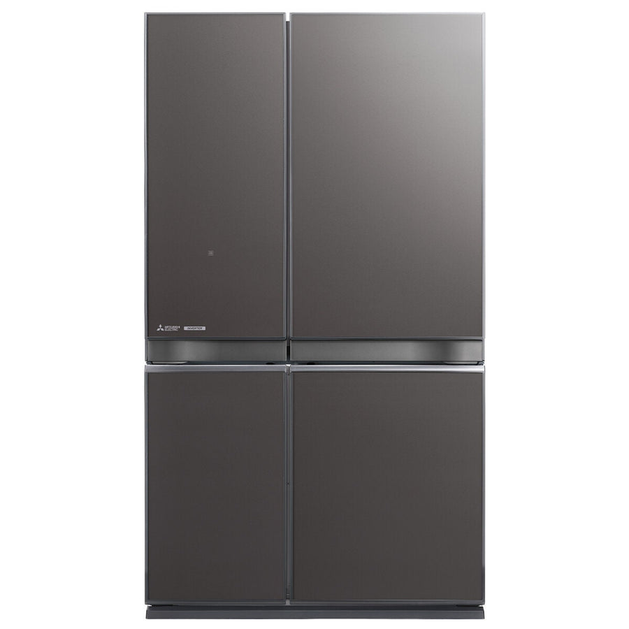Mitsubishi Electric 580L French Door Fridge - Dark Silver Glass, Automatic Ice Maker - MR-LA580ER-GDS-A