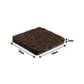 Surface Gard 19 x 19mm Brown Square Felt Floor Protectors 12 Pack