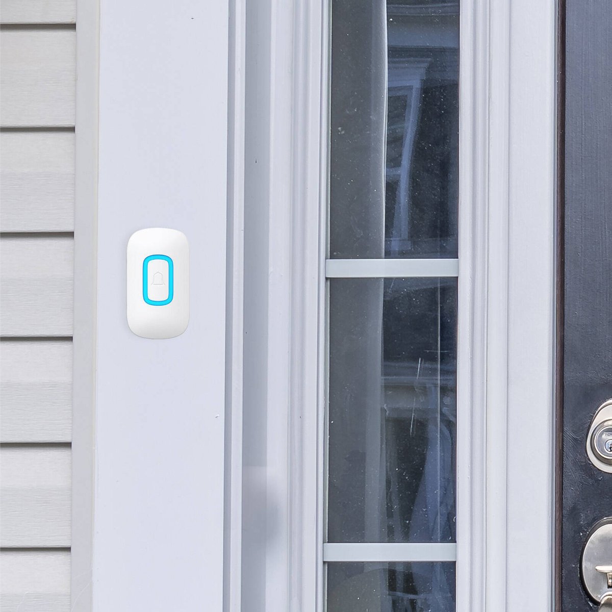 Arlec Wireless Door Chime - 200m Range - RGB - White - 60 Tones - Weatherproof - SuperSaverAU - view 3