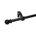 Pillar 16mm Black Ball Curtain Rod Finials - 2 Pack - 70mm - Secure Fit - SuperSaverAU - view 3