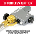 Tradeflame Turbo Cyclone Torch - Cast Aluminium Body, Stainless Burner