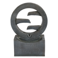 Northcote Pottery Symphonic Circles Water Feature - 34 x 17 x 48cm - Indoor/Outdoor - Easy Installation - Integrated Lighting - SuperSaverAU - view 1