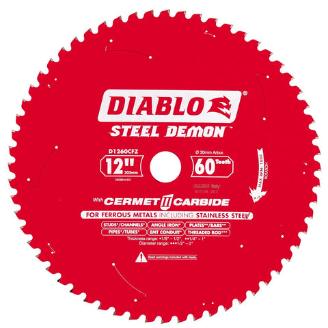 Diablo Circular Saw Blade - 305mm Steel - 60 Teeth - Durable Cuts - SuperSaverAU - view 2