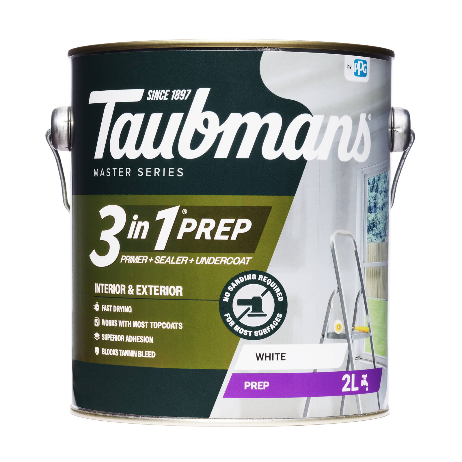 Taubmans 3 In 1 Primer Undercoat Sealer 2L White Water Based