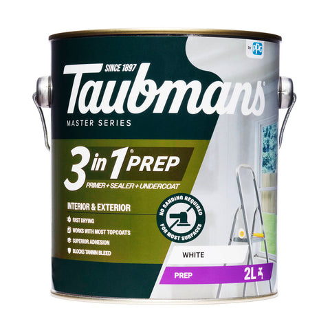Taubmans 3 In 1 Primer Undercoat Sealer 2L White Water Based