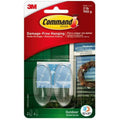 Command Outdoor Medium Clear Window Hooks - 2 Pack - Weather-Resistant - Damage-Free Hanging - SuperSaverAU - view 1