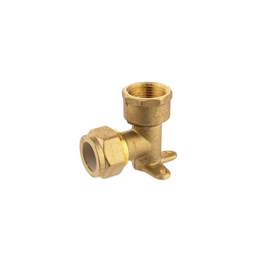 Brasshards 20mm Brass Lugged Compression Elbow - Lead-Free - Tool-Free Installation - SuperSaverAU - view 1