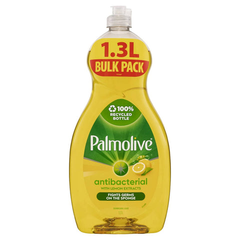 Palmolive Antibacterial Lemon Dishwashing Liquid 1.3L - Tough on Grease - Made in Australia - SuperSaverAU - view 1