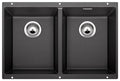 Blanco SUBLINE double bowl undermount sink - Anthracite granite composite, Hygiene Plus - SUB350350UK5