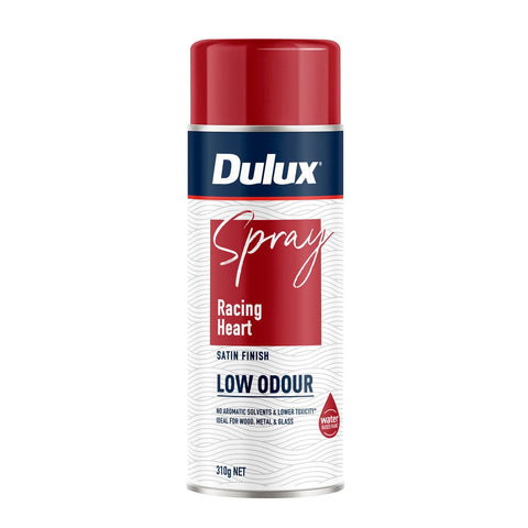 Dulux Spray Paint 310g Low Odour Satin Racing Heart - 0.3L - Indoor Use - SuperSaverAU - view 1