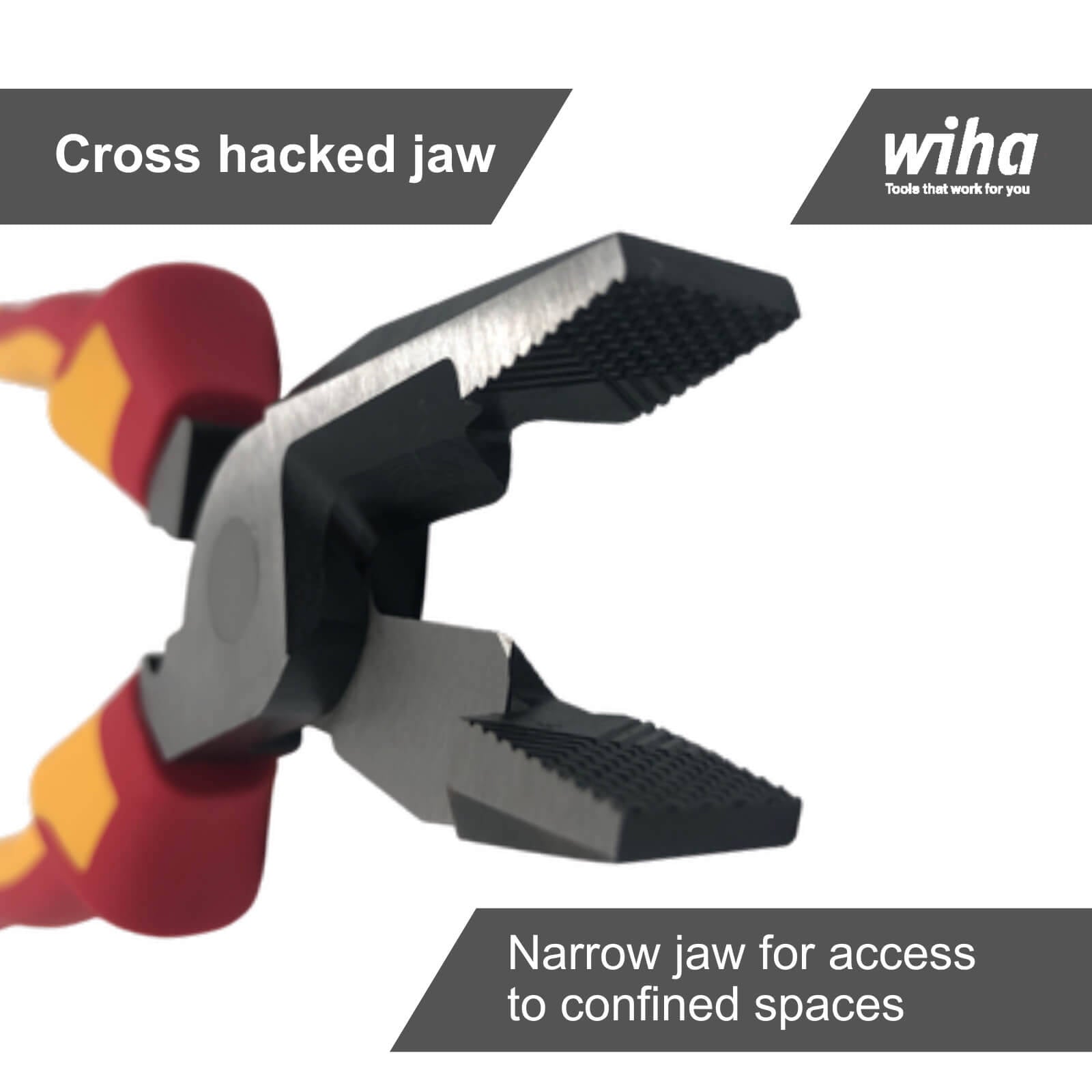 Wiha Tools 2 Piece 220mm Yellow VDE Insulated Diagonal Cutters Plier Set