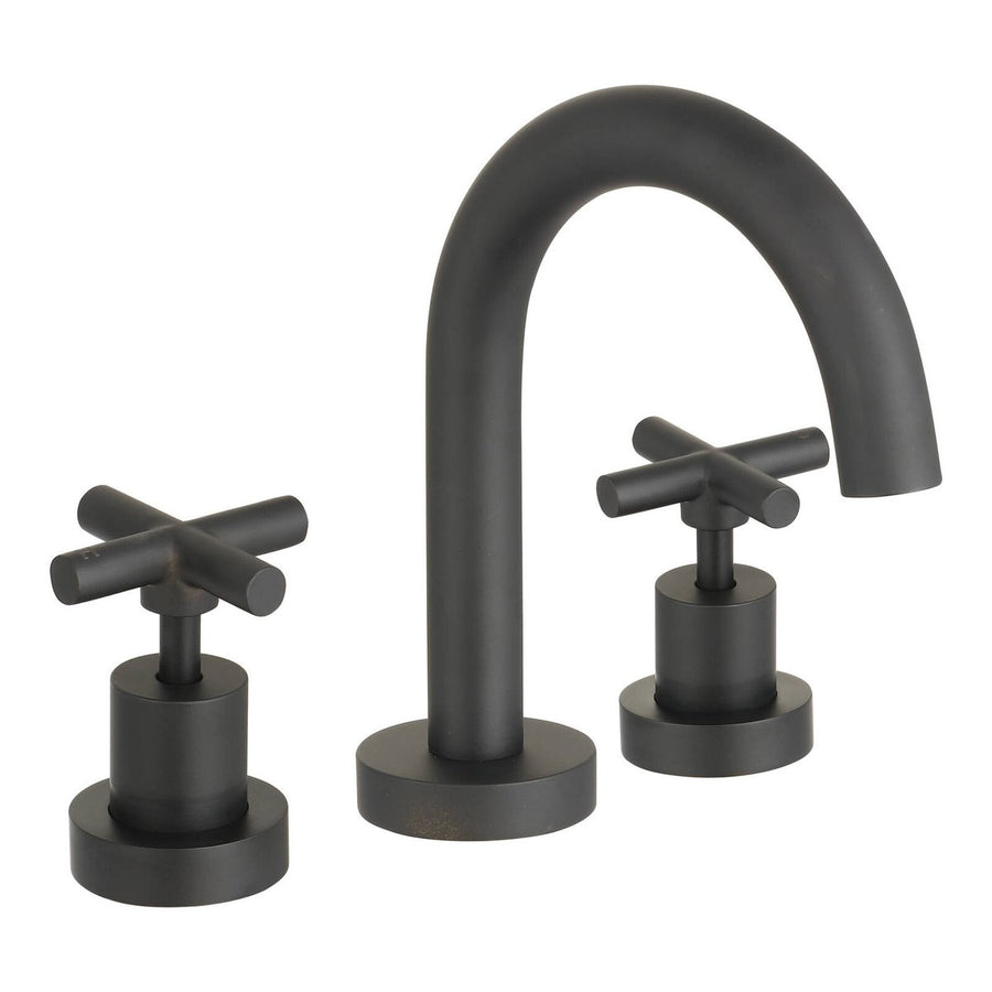 Mondella Black Matte Resonance Basin Set - 1/2 Turn - 245mm x 160mm - Water Efficient - SuperSaverAU - view 1