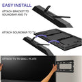 Sanus Soundbar Wall Mount, Holds Soundbars Up to 6.8kg, Horizontal, Hardware Included