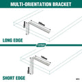 Carinya 200 x 150mm Zinc Plated Steel Heavy Duty Angle Bracket 30kg