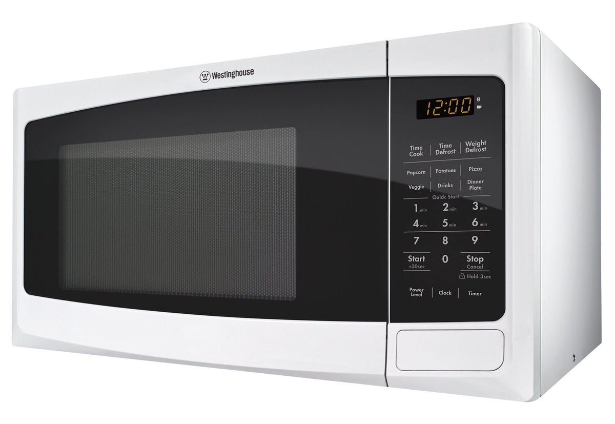 Westinghouse 23L Countertop Microwave Oven - 800W, White, Quick Start - WMF2302WA