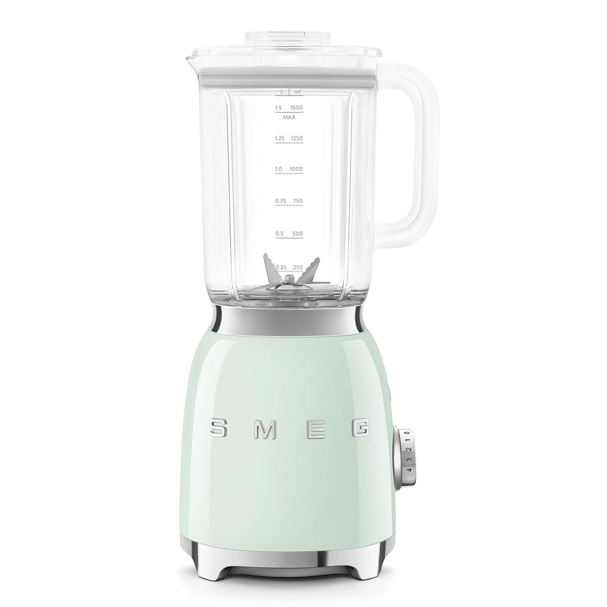 Smeg 50s Style Retro Bench Blender 1.5L - Pastel Green - 800W Motor, 4 Preset Programs - BLF03PGAU