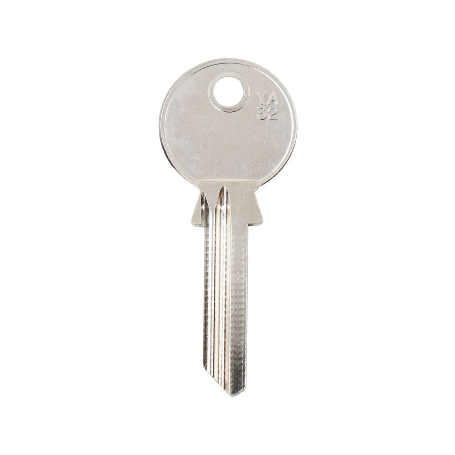 Ehi ya32 Silver Blank Key - Nickel Plated Brass - Key Cutting Solution - SuperSaverAU - view 1