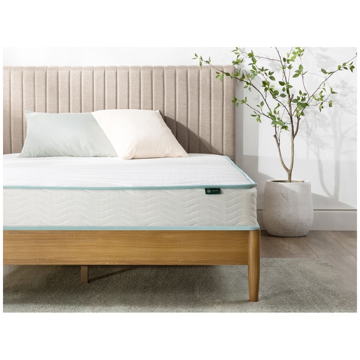 Zinus 15cm Double Essential Bonnell Inner Spring Mattress - Quilted Top, Foam Layer - AU-MSSAO1ZC-06D