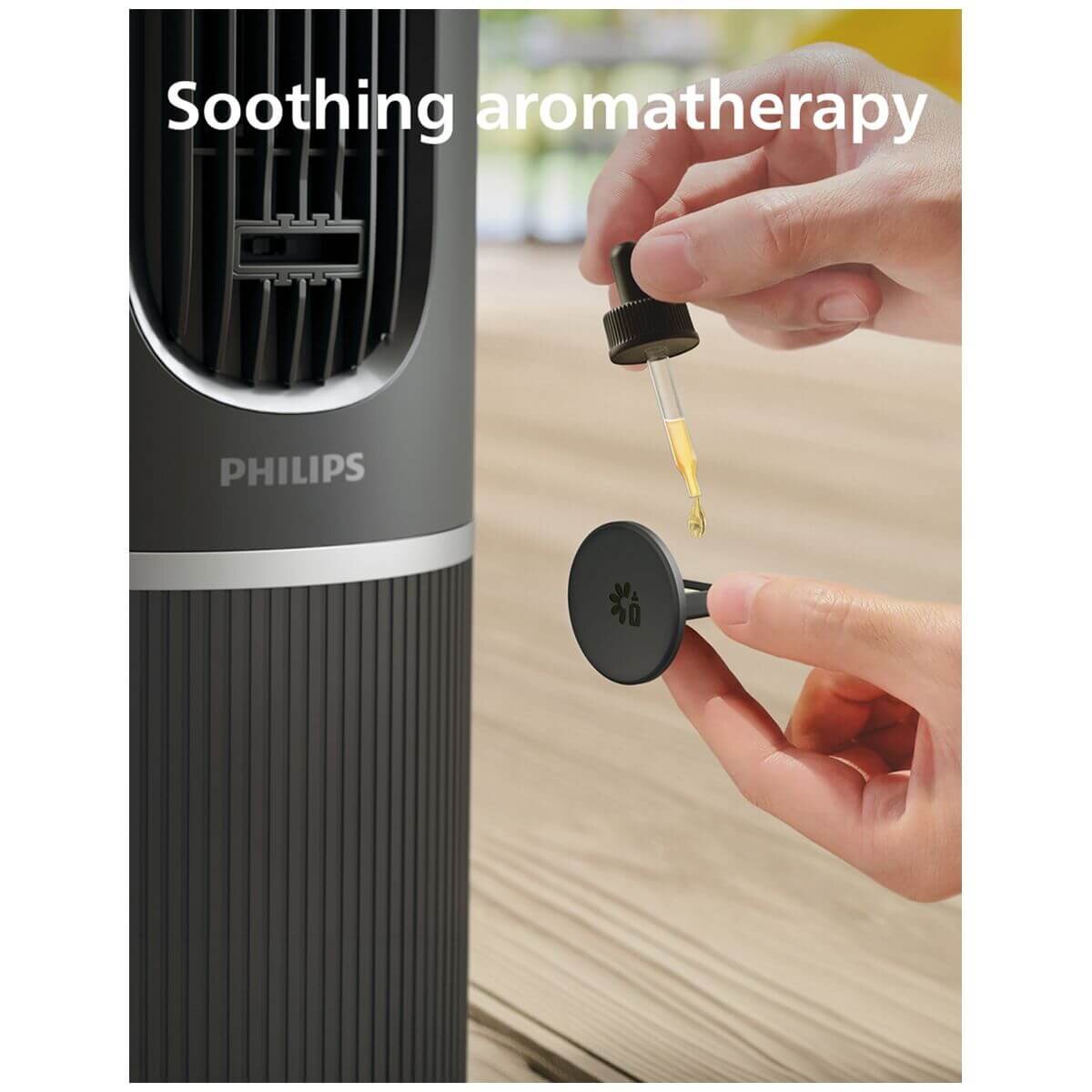 Philips 5000 Series tower fan - 5 speeds - SilentWings quiet operation - Charcoal - CX5550-01