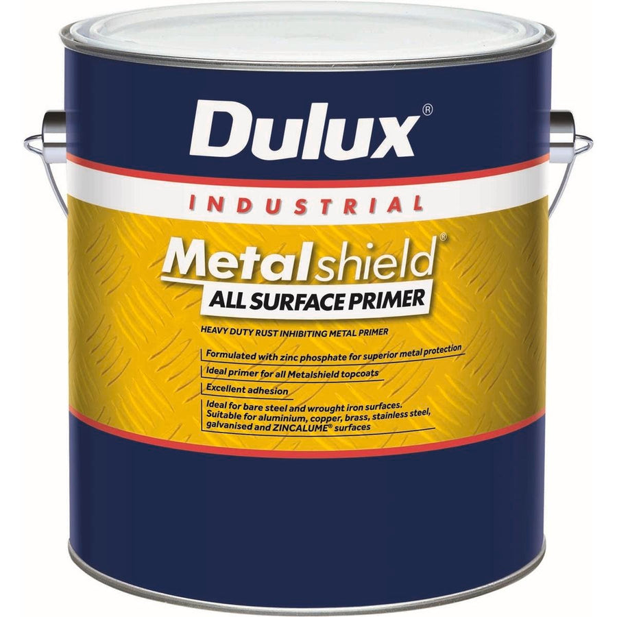 Dulux Metalshield Primer Grey 4L Zinc Heavy-Duty Fast Drying - SuperSaverAU - view 1