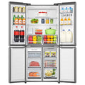 Hisense 483L PureFlat French Door Fridge - Stainless Steel - Non-Plumbed Ice and Water - HRCD483TSW