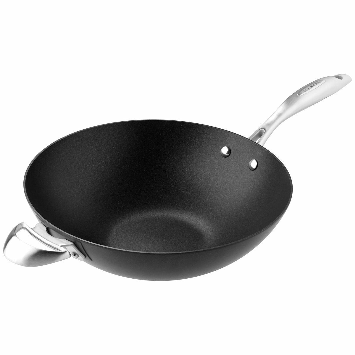 Scanpan Pro IQ 32cm wok - Ceramic Titanium non-stick, black, ovenproof to 260°C, induction compatible - 17617