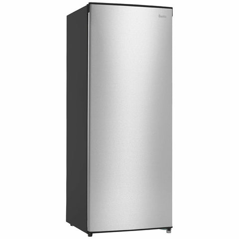 Esatto 162L Upright Manual Defrost Freezer - Stainless Steel, Reversible Door, Storage Drawers - EUF172S