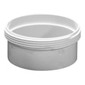 Holman 90mm UPVC Stormwater Threaded Insert Fitting, Solvent Weld, White