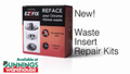 EZYFIX 50mm Chrome Retrofit Waste Insert and Plug Brass Bath Repair Kit
