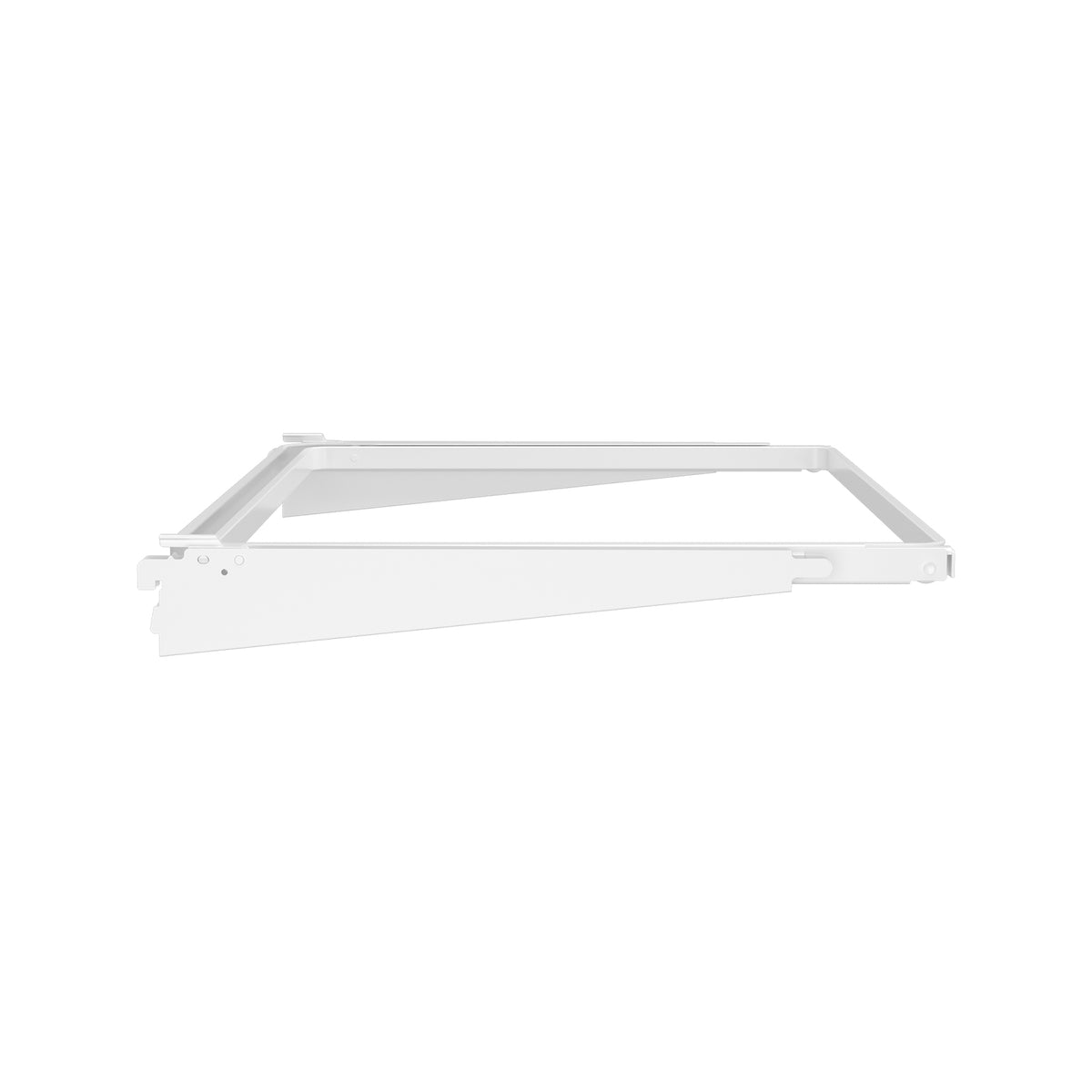 Flexi Storage Home Solutions 600 x 60 x 440mm White Steel Double Slot Sliding Basket Frame