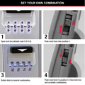 Master Lock Light Up Wall Mounted Key Safe with Combination Lock, 5425DAU