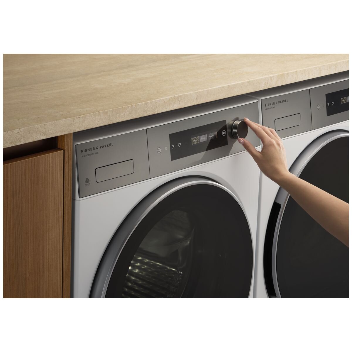 Fisher & Paykel Series 7 10kg Front Loader - White, FlexiDose Auto Dosing, 5 Star Energy - WH1060D5