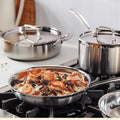 Cuisinart MultiClad Pro 12 piece cookware set - triple ply stainless steel, induction compatible - MCPS-12NXA