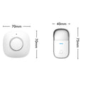 Arlec Wireless Door Chime - 150m Range - White - Kinetic Push Button - SuperSaverAU - view 4