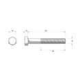 Zenith M16 x 120mm Hot Dip Galvanised Hex Head Bolts and Nuts 12 Pack - SuperSaverAU - view 3